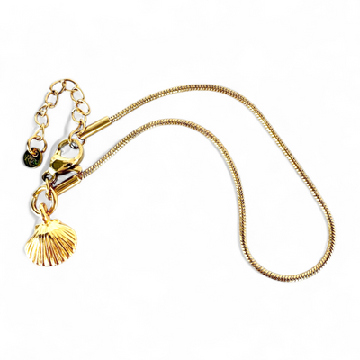 Atlantic Bay Shell Charm Bracelet - Gold