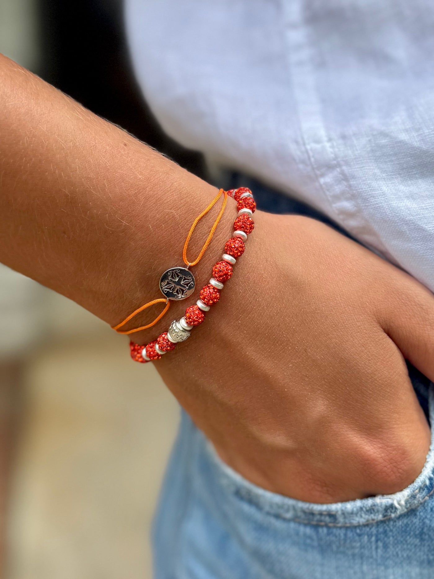 RC Linklet - Orange - Silver