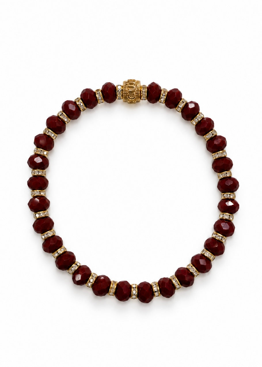 The Evan - Cranberry (Gold/ Silver)