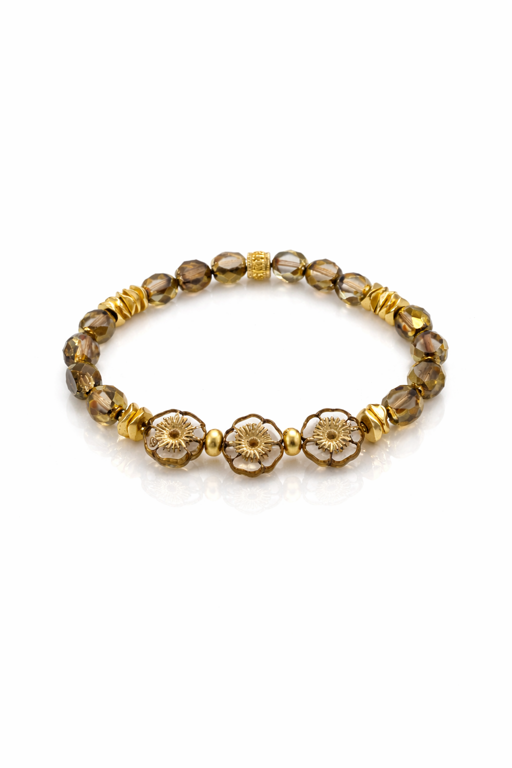 Pressed Flowers - Golden Taupe