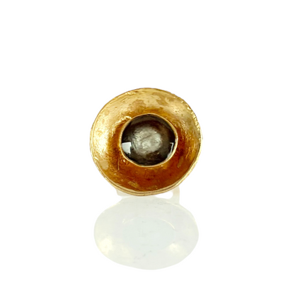 Halo Ring - Gray - Gold