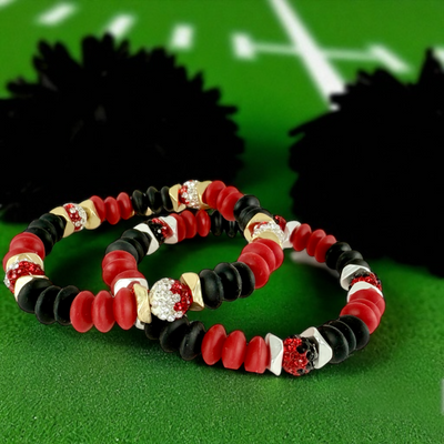 Varsity Red, Black & White - Gold