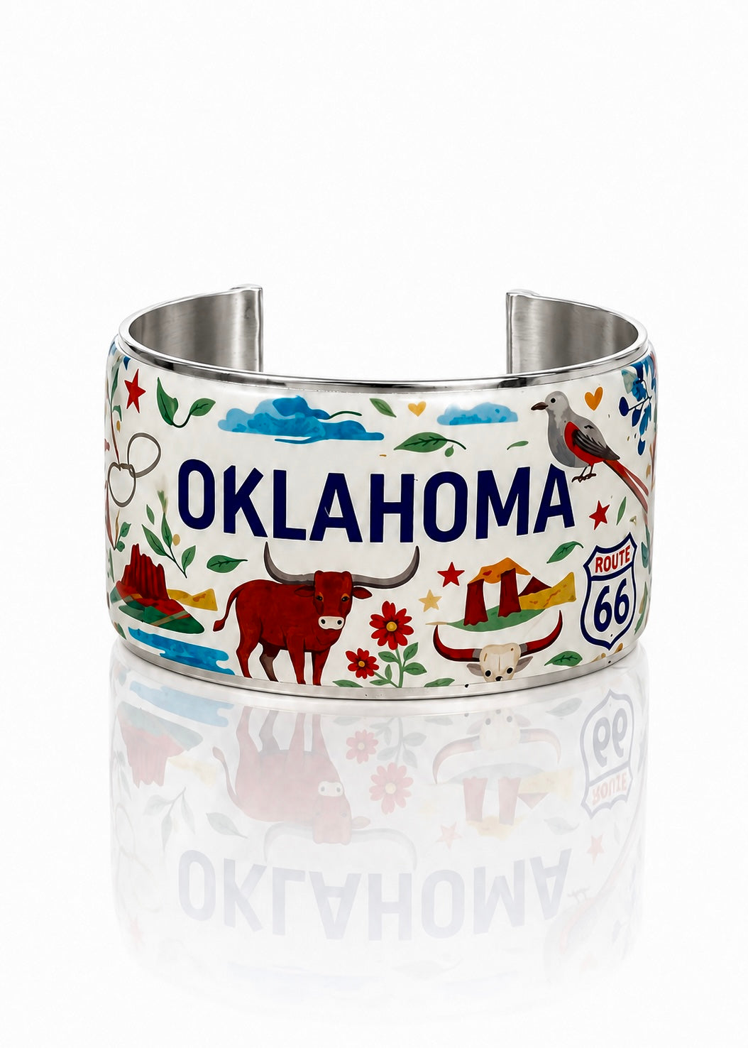Art Deco  - Oklahoma Icons (Silver)