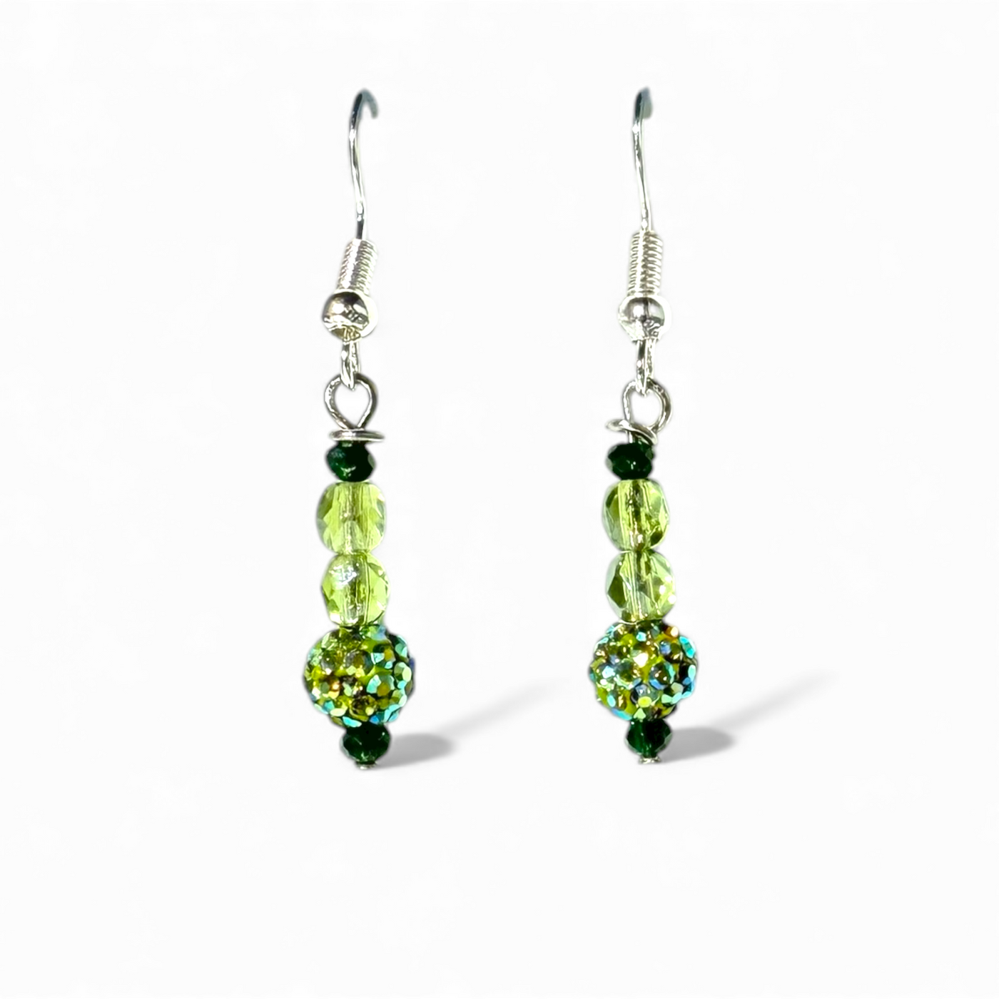 Shimmer Green Earrings