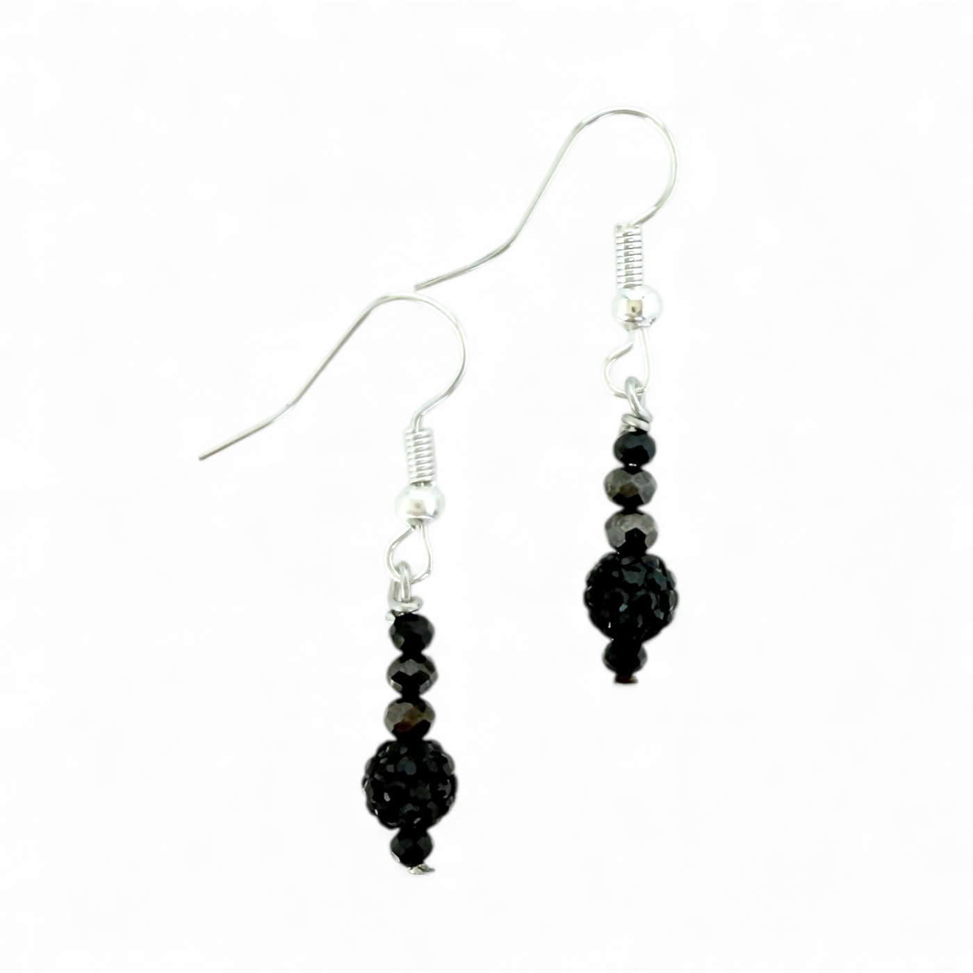 Lustrous Black - Earrings