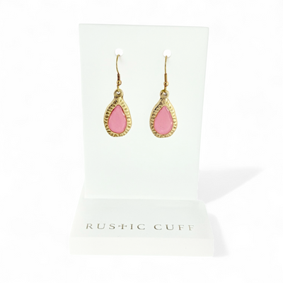 Frances Earrings - Peony Blush - Gold