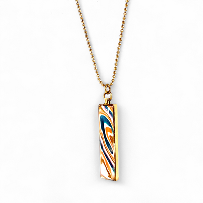 Vertical Necklace Gold - St. Tropez
