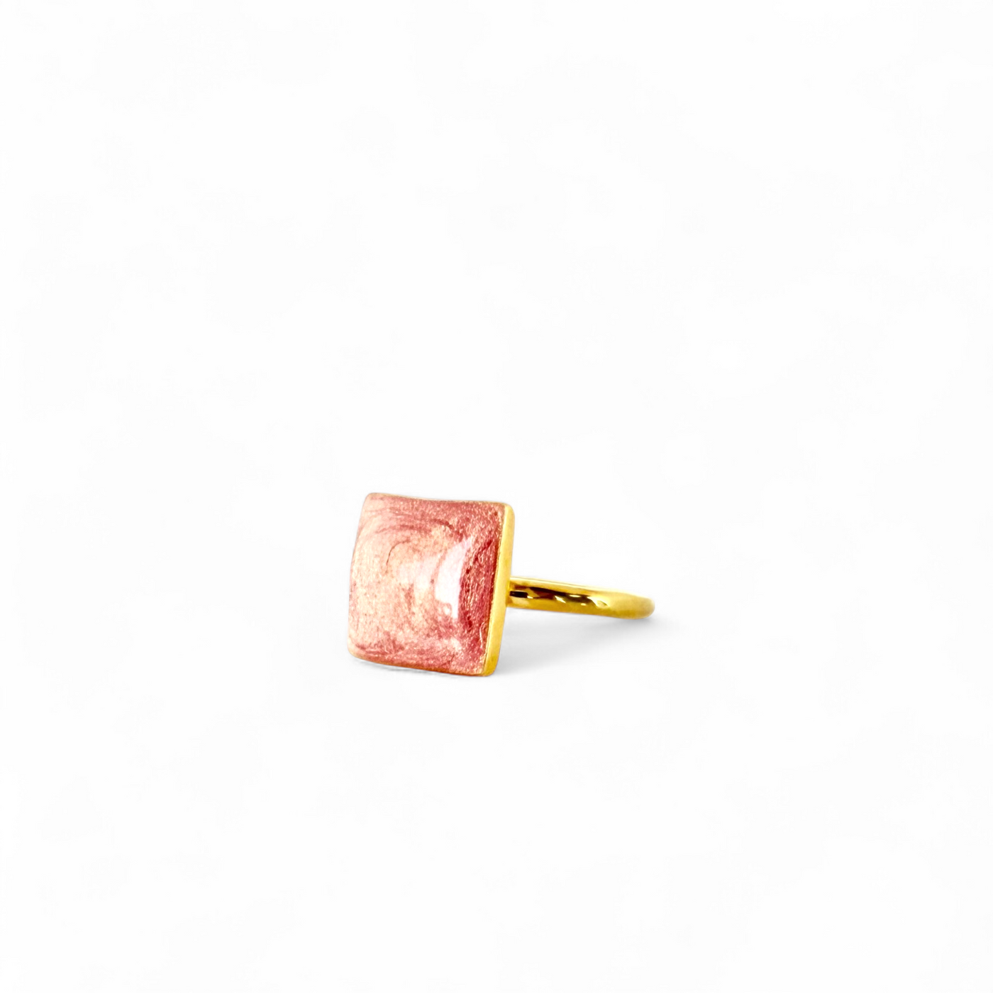Papaya Square Ring - Gold