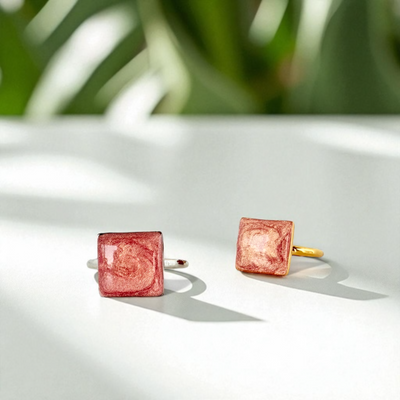 Papaya Square Ring - Gold