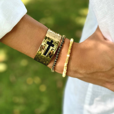 California Cross 1.0 Cuff Gold - Black