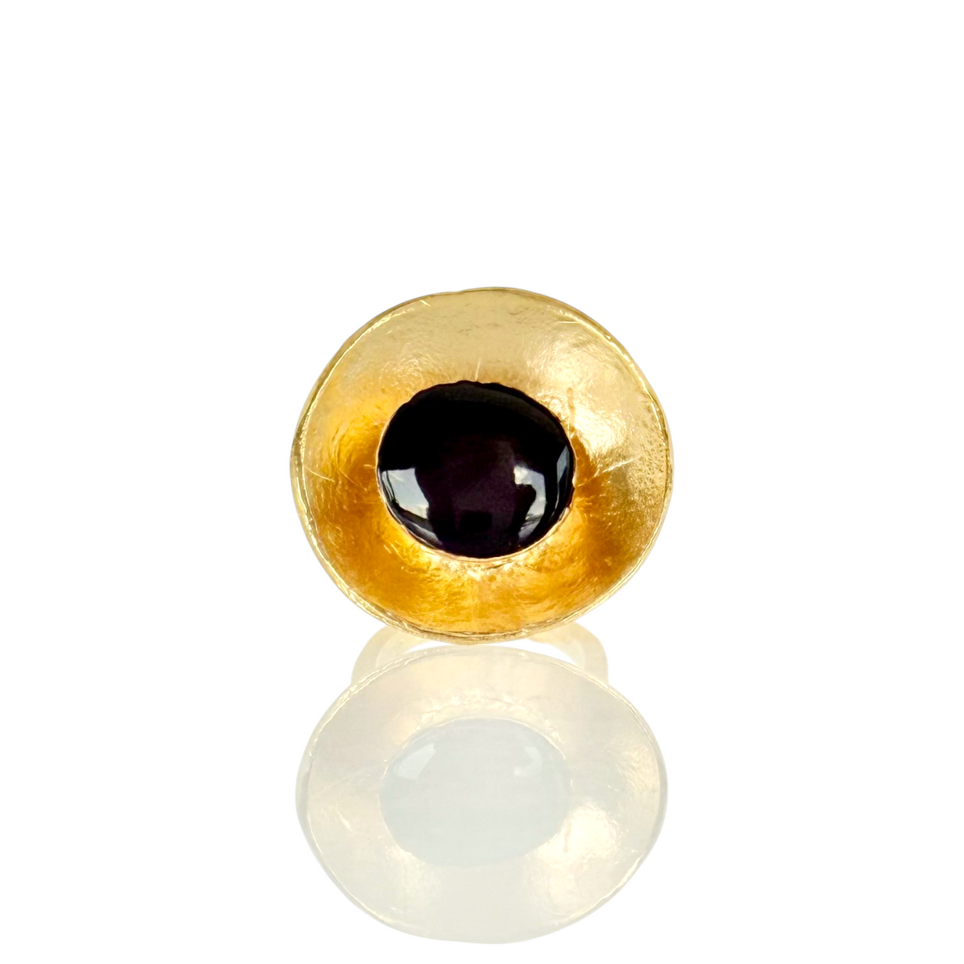 Halo Ring - Plum - Gold
