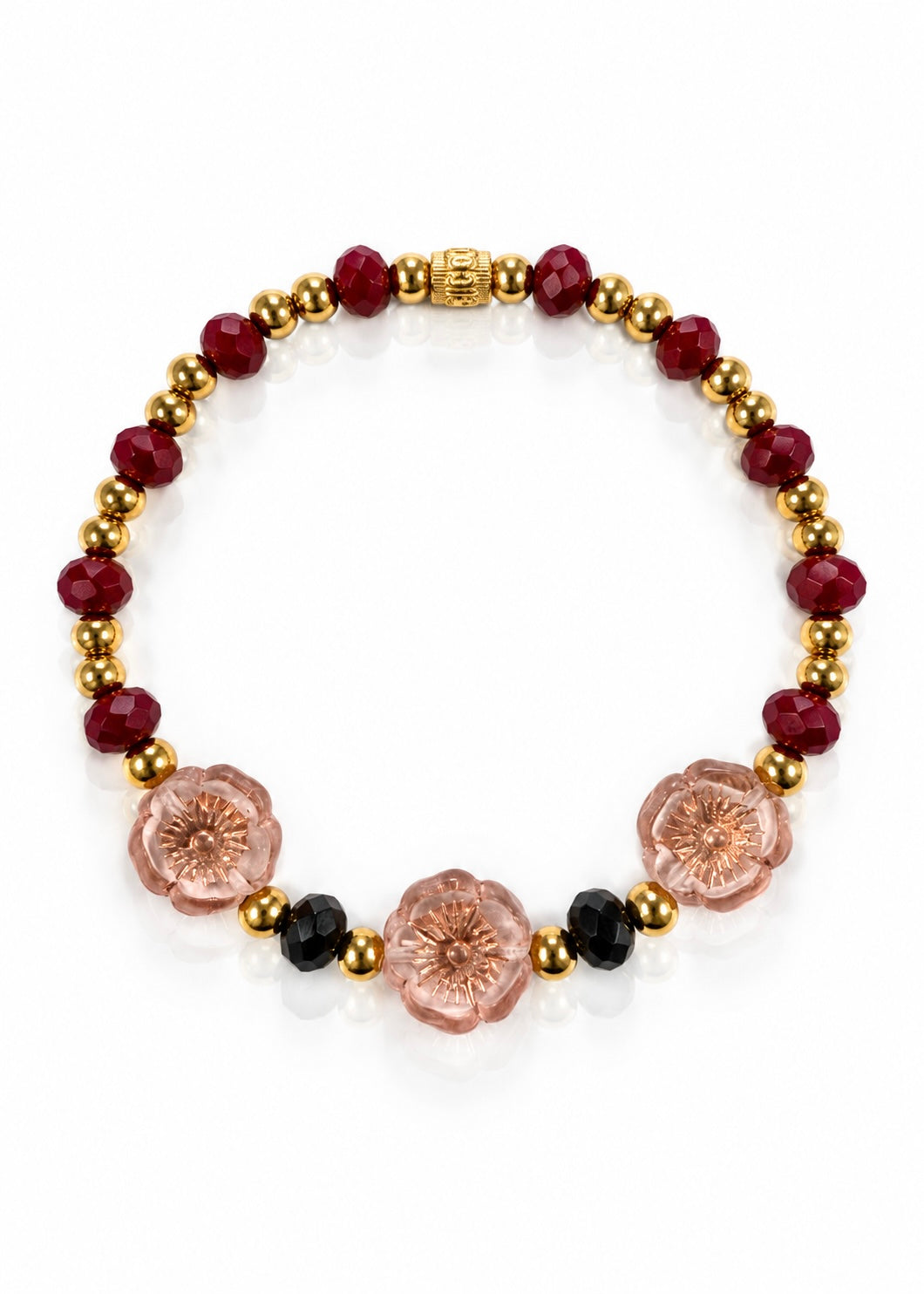 Pressed Flowers - Pink/ Red