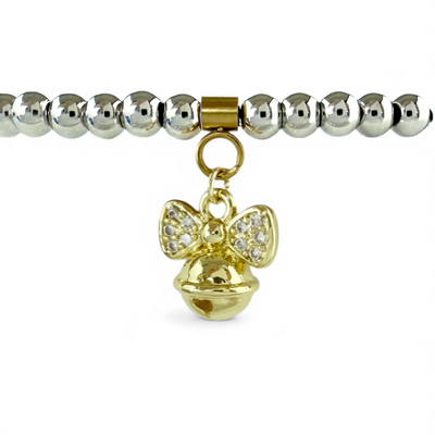 Day 3: Mini Pavé Jingle Bell Charm - Gold + Santa Pouch