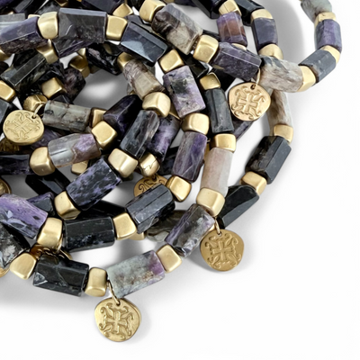 Anderson - Purple/Black Charoite
