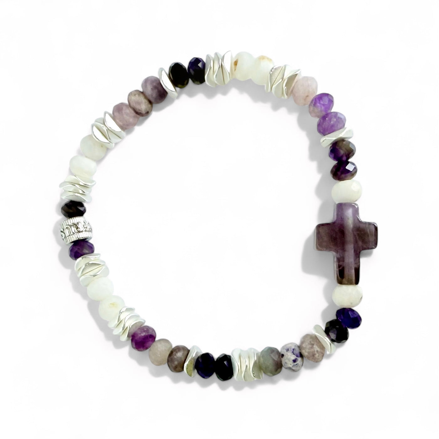 Cross Clarity - Amethyst Gemstone - Silver
