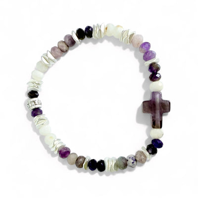 Cross Clarity - Amethyst Gemstone - Silver