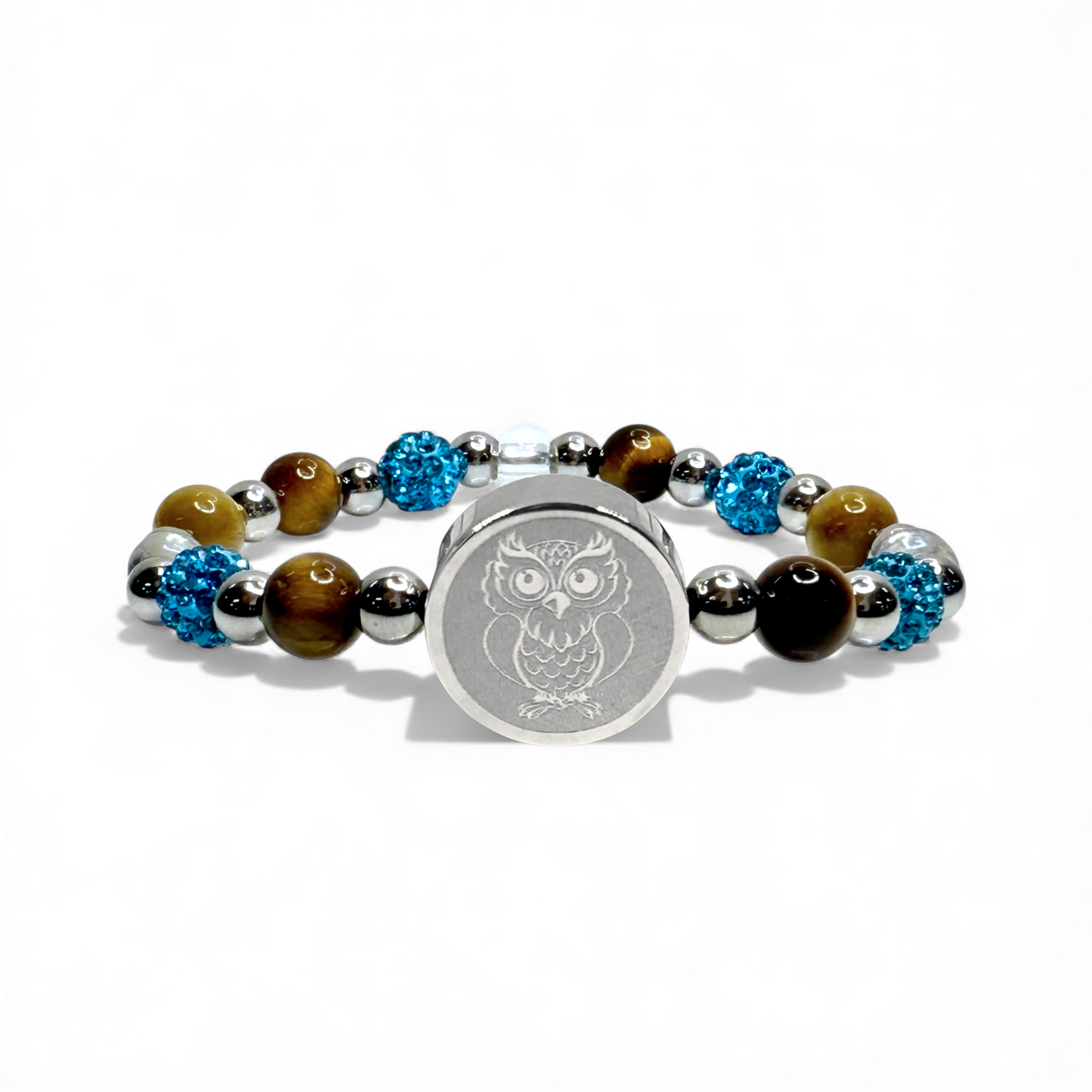 Tiverton - Turquoise/Brown/Clear - Silver