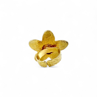 St. Tropez Quinpetal Ring - Peony Blush - Gold