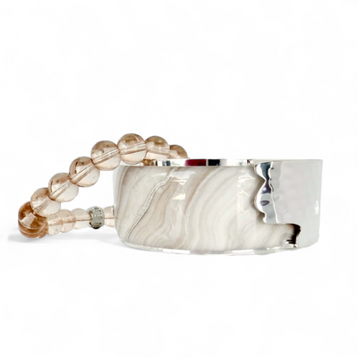 Sands of Venus - 1.0" Dallas Art Deco in Silver