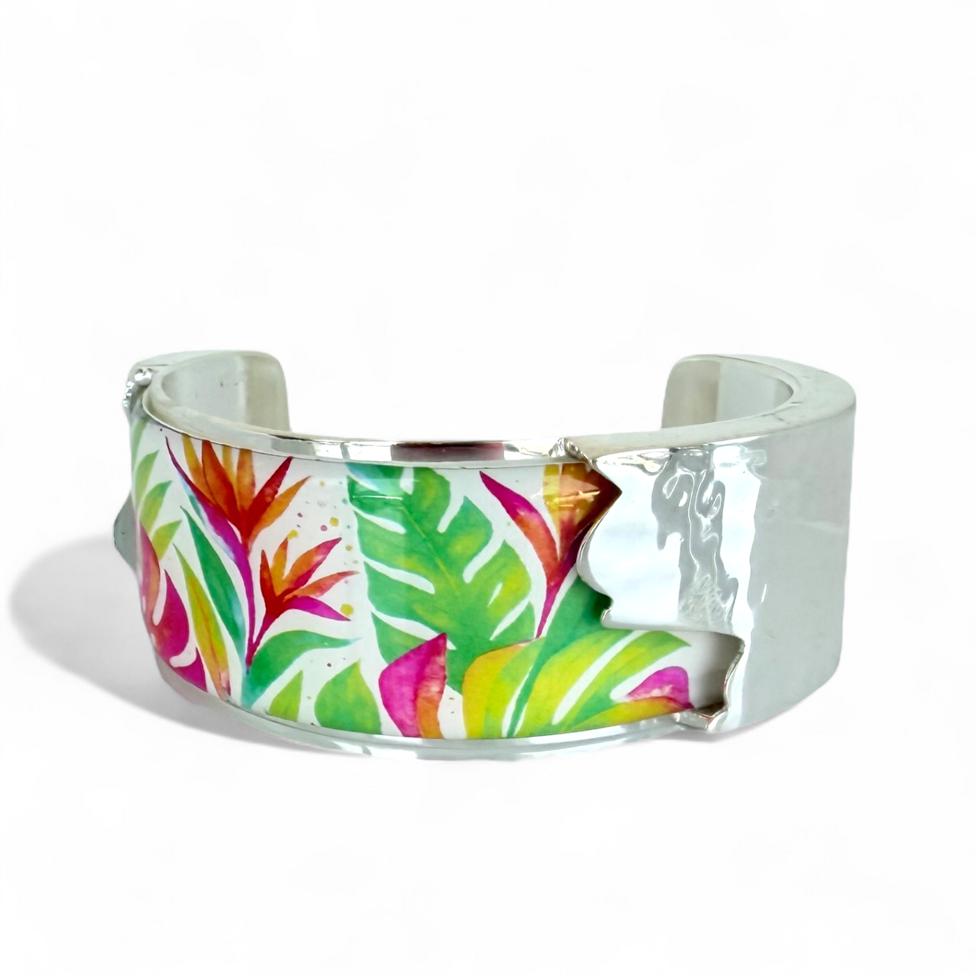 Tropical Spritz - 1.0" Dallas Art Deco in Silver