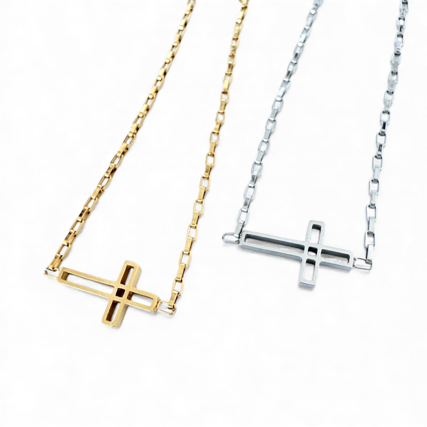 Day 8: Cross Chain Bracelet - Gold + Santa Pouch