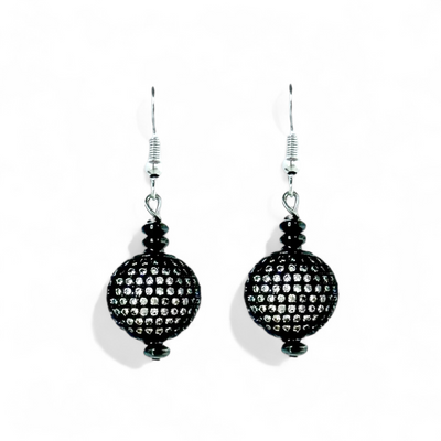 Elegant Sphere Earrings - Silver