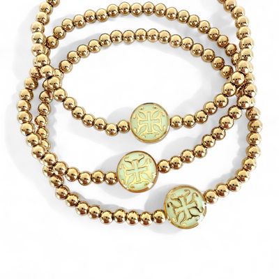 Hadlee Sea Foam 4mm - Gold