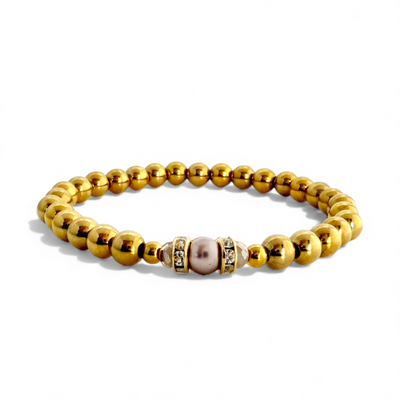 Pearl Bling - Light Cocoa Berry - Gold