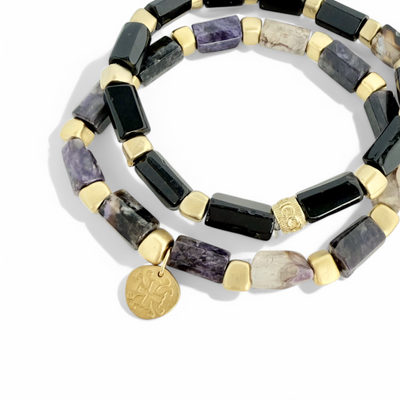 Anderson - Purple/Black Charoite