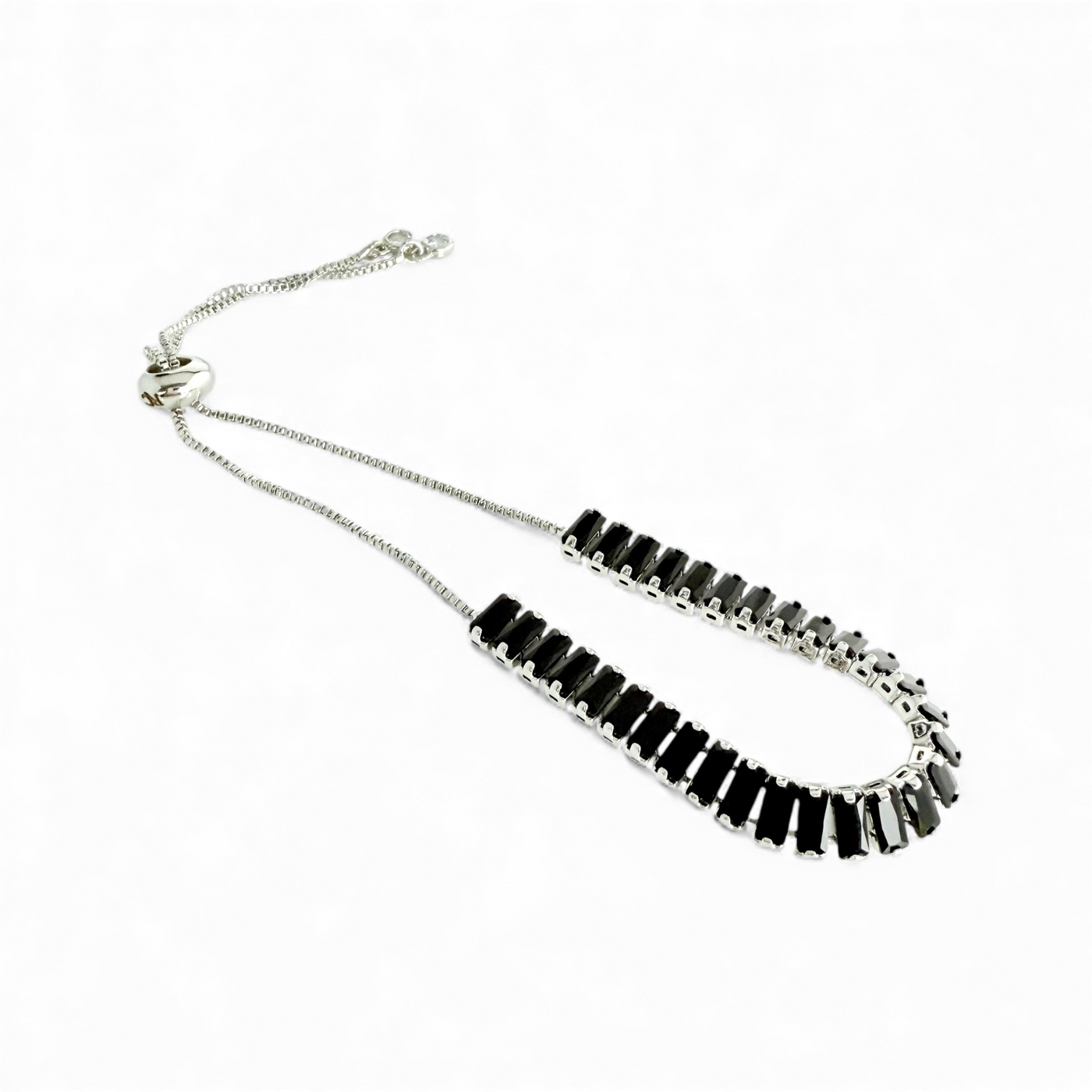 Day 5: Evert Baguette Cut - Slider - Black - Silver + Santa Pouch