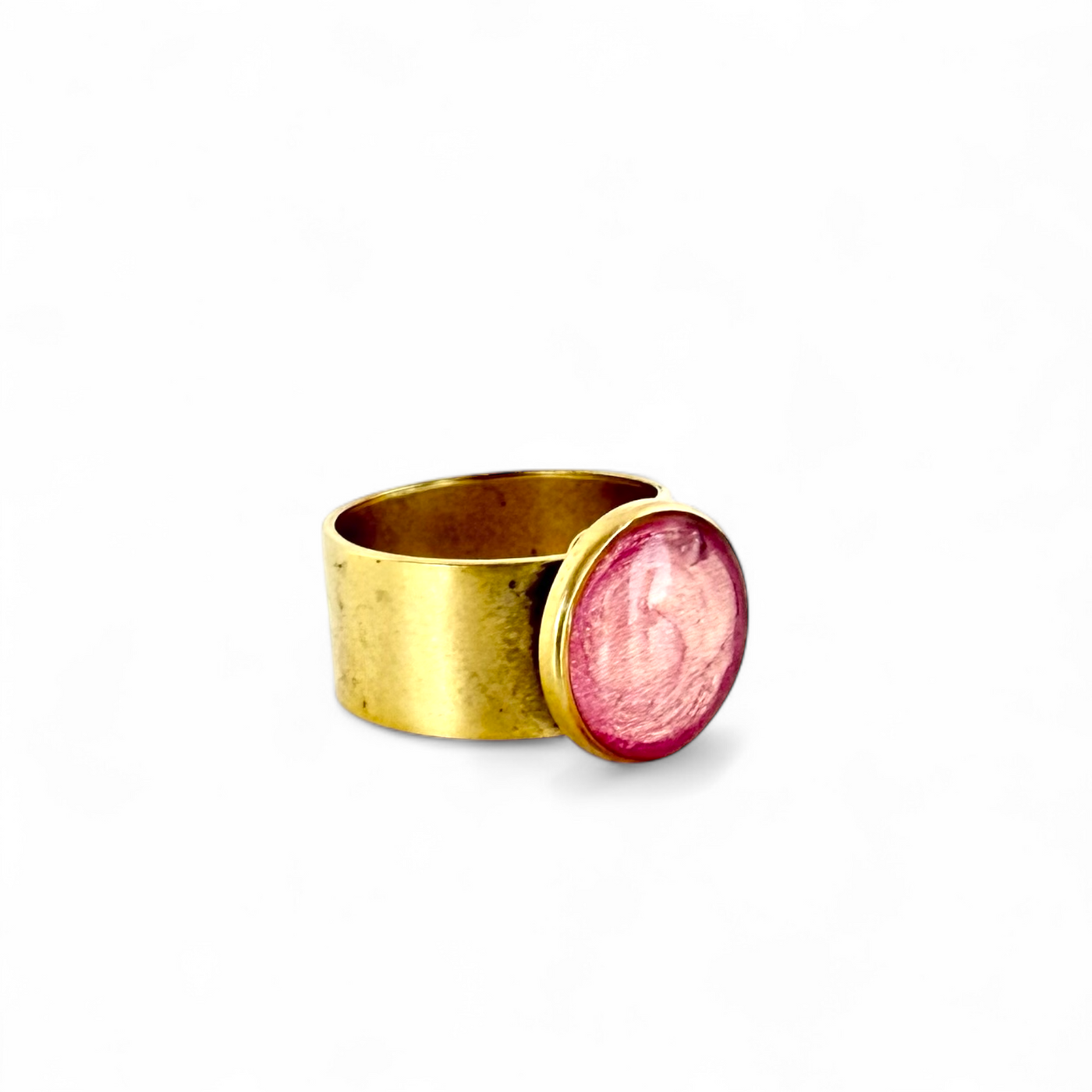 Round Ring - Papaya - Gold