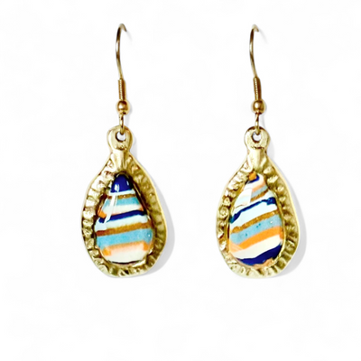 Frances Earrings - Summer Sunset - Gold
