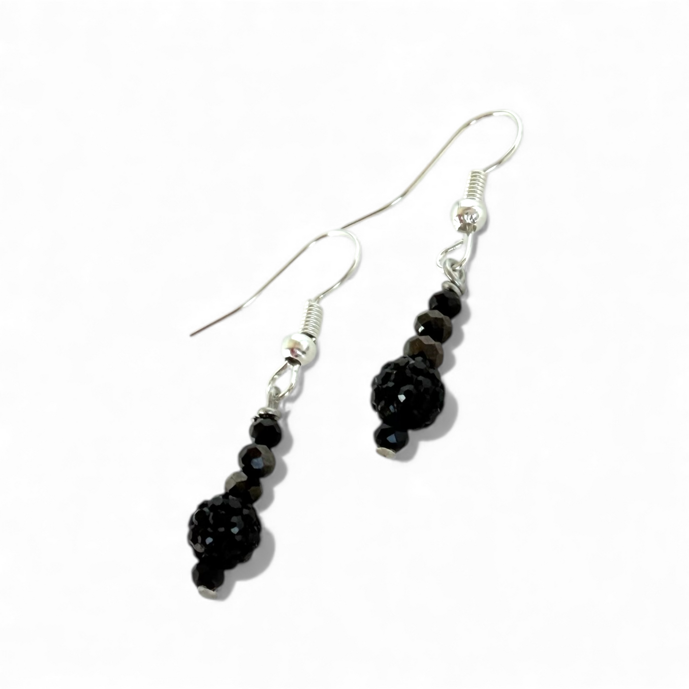 Lustrous Black - Earrings