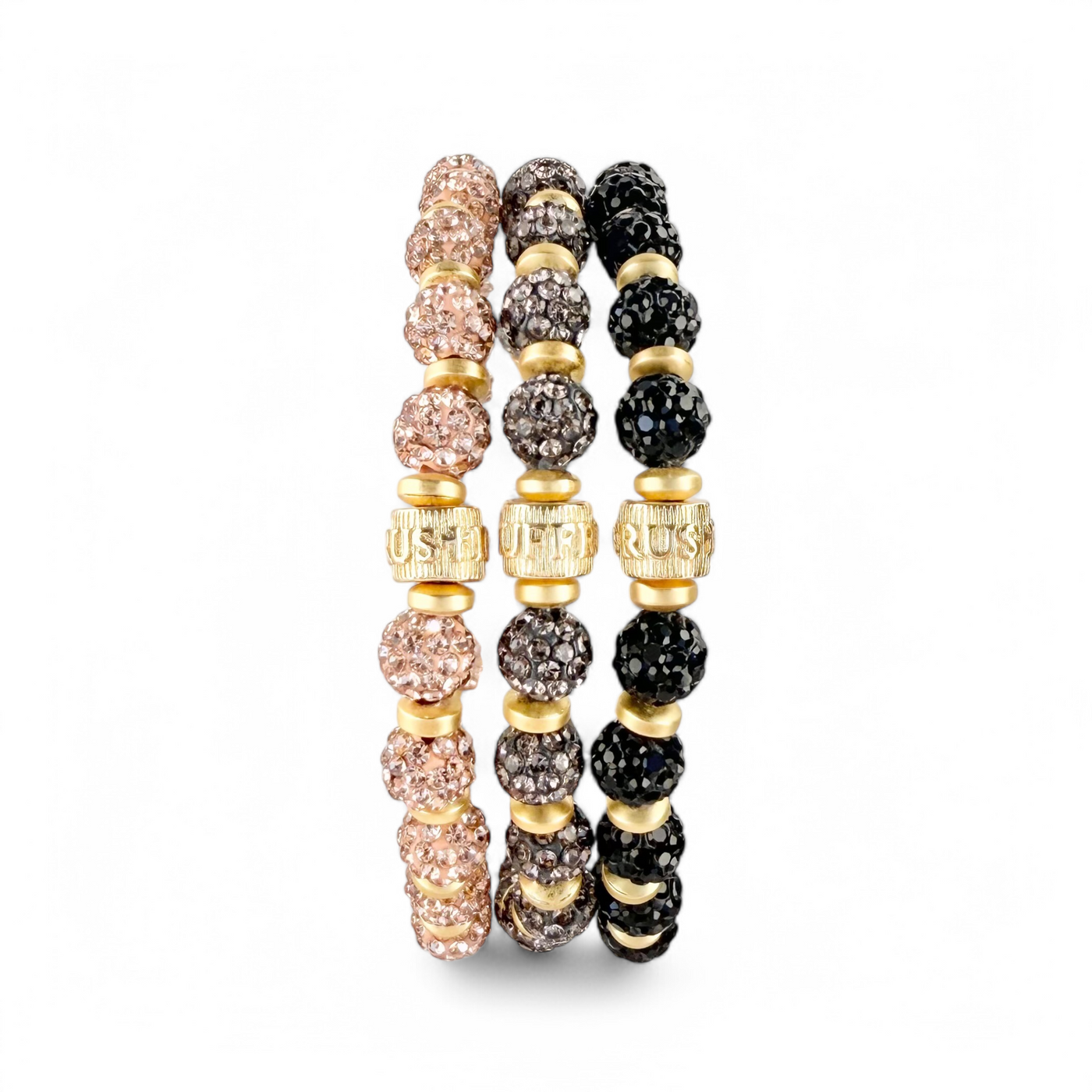 Emerson Lane Trio - Rose Gold + Hematite + Black with Gold