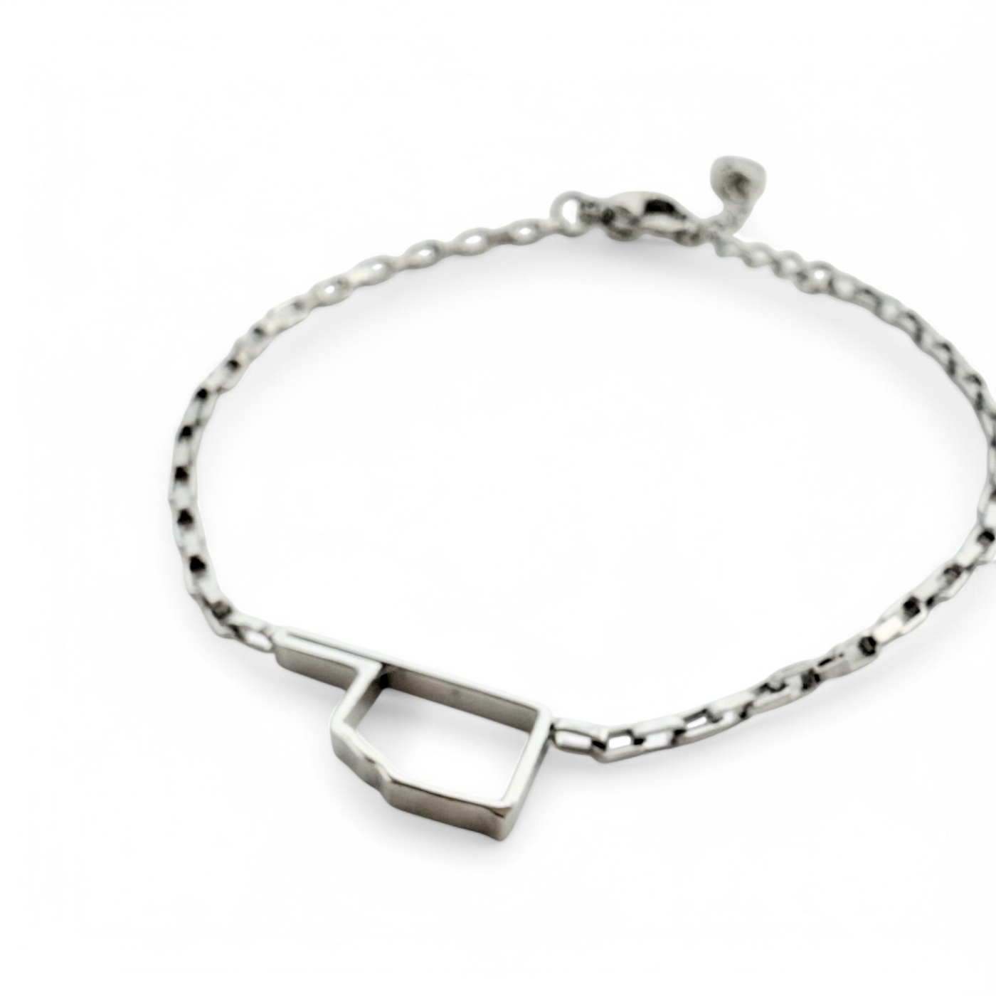 Oklahoma Chain Bracelet- Silver *Backorder - Ship date MID-MAY