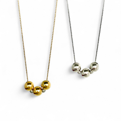 Elongated Silhouette Necklace - Gold