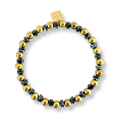 Flike - Gold and Hematite