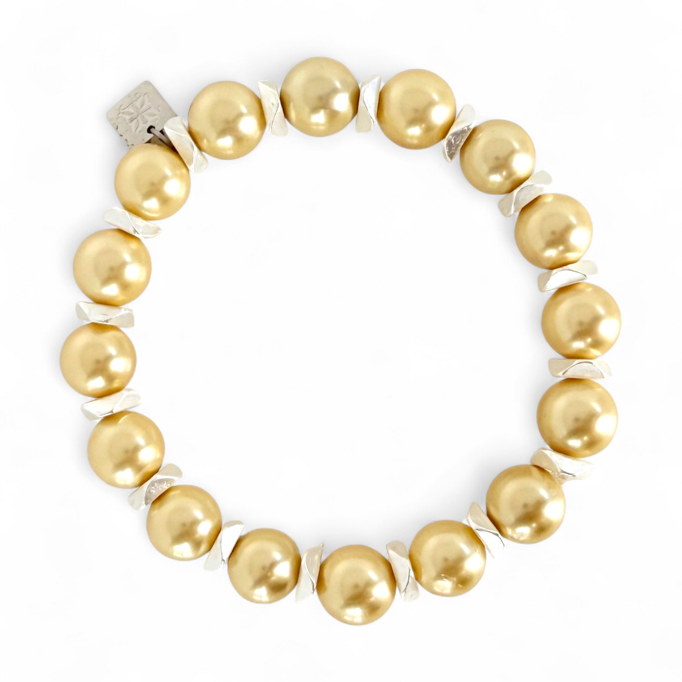 Boleyn Pearl - Yellow - Silver