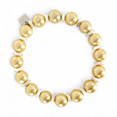 Boleyn Pearl - Yellow - Silver