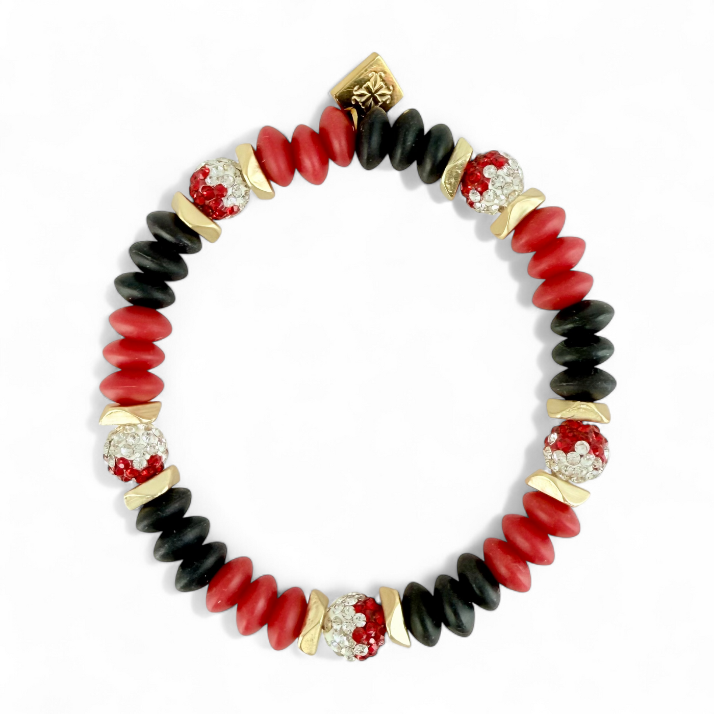 Varsity Red, Black & White - Gold