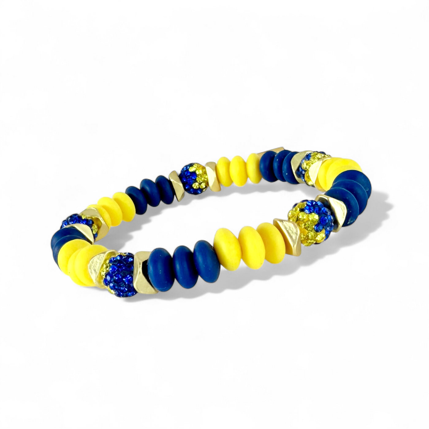 Varsity Deep Blue & Yellow - Gold