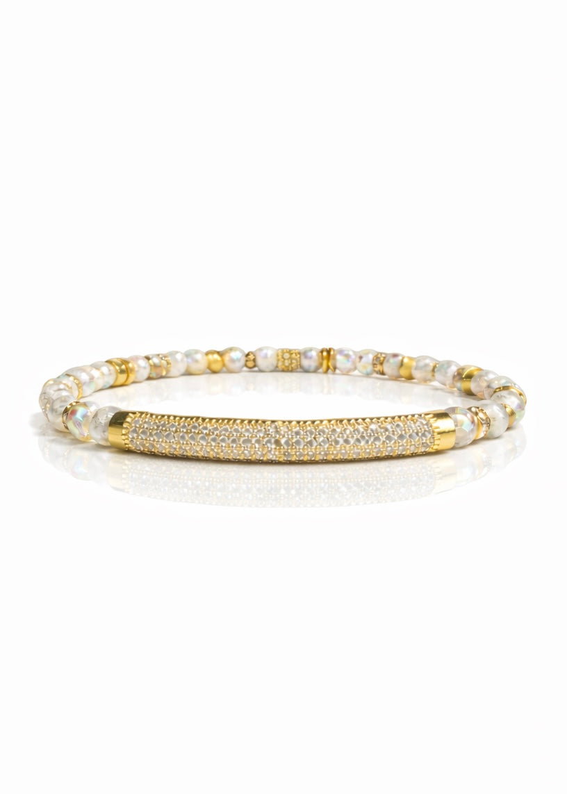 Ever True Gold Pave Bar