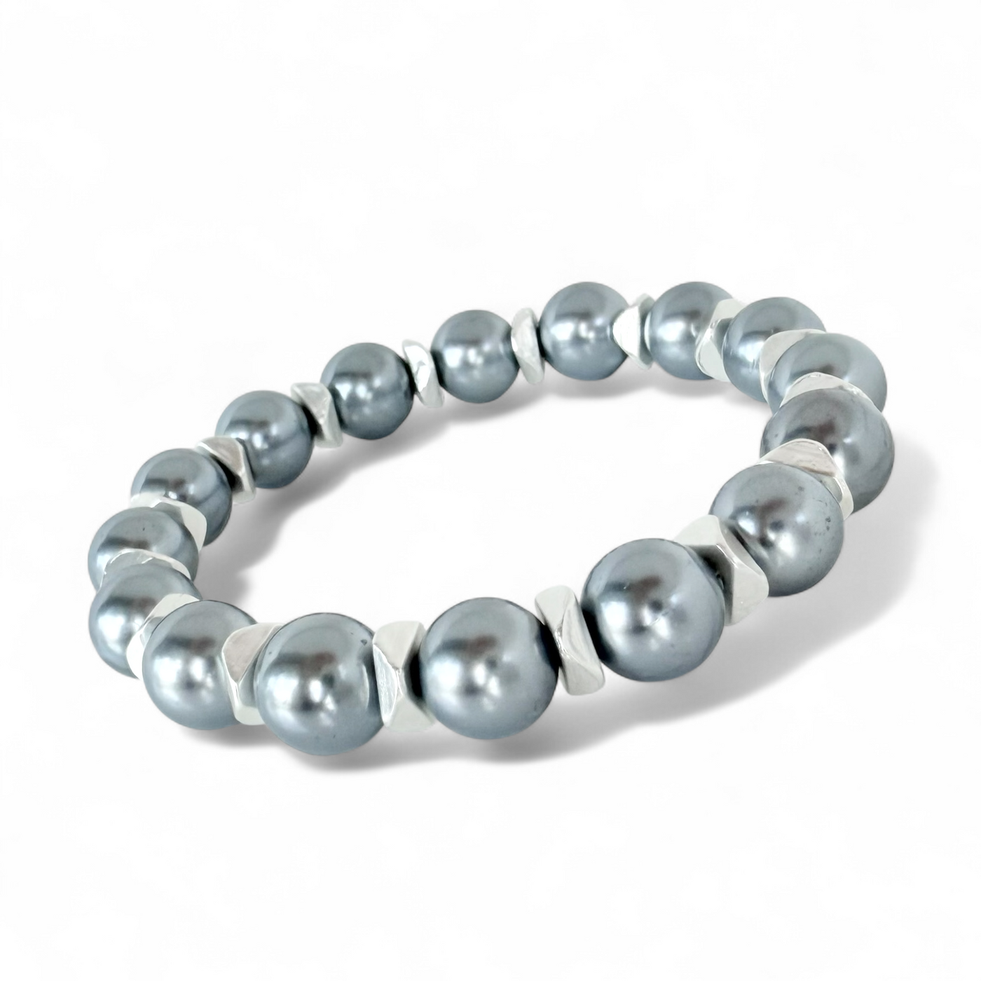 Boleyn Pearl - Light Blue - Silver