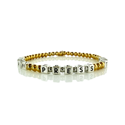 Custom Beaded Block - Three Words