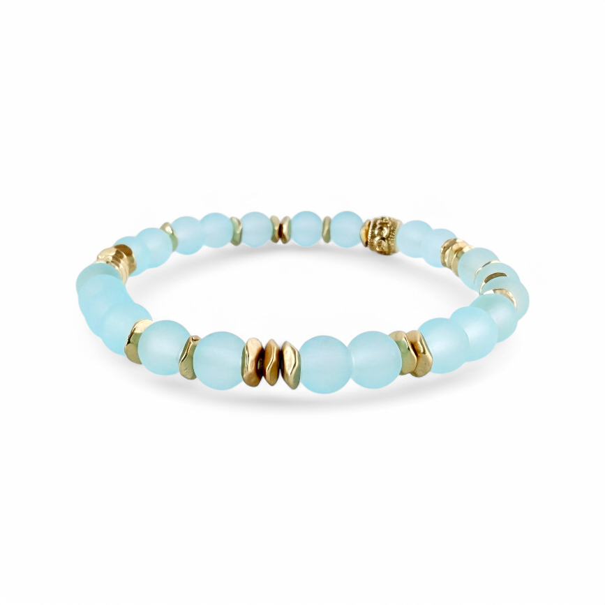 Beatrix - Powder Blue with Gold