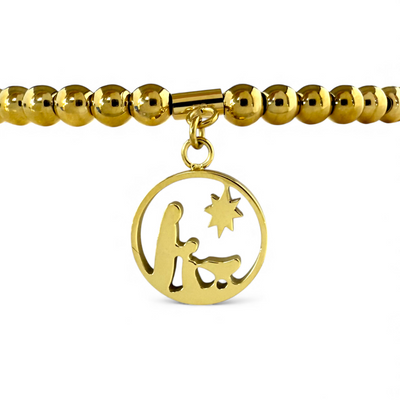 Day 3: Mini Nativity - Gold + Santa Pouch