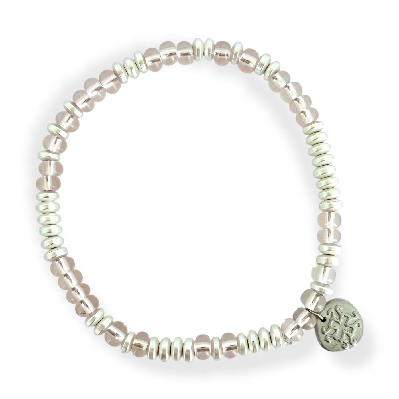 Mary Kate - Light Pink with Silver