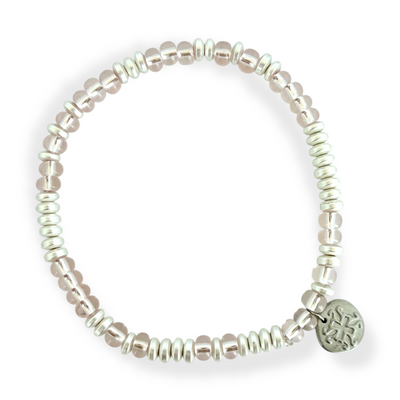 Mary Kate - Light Pink with Silver
