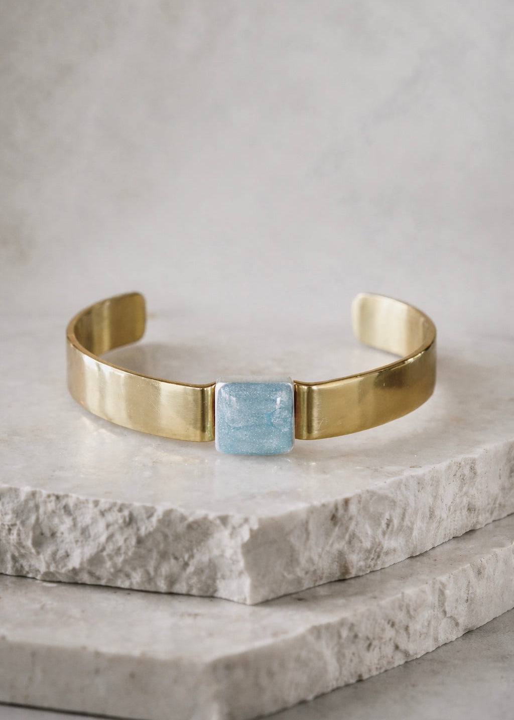 Telluride Gold .5 Inch Square - Sky Blue