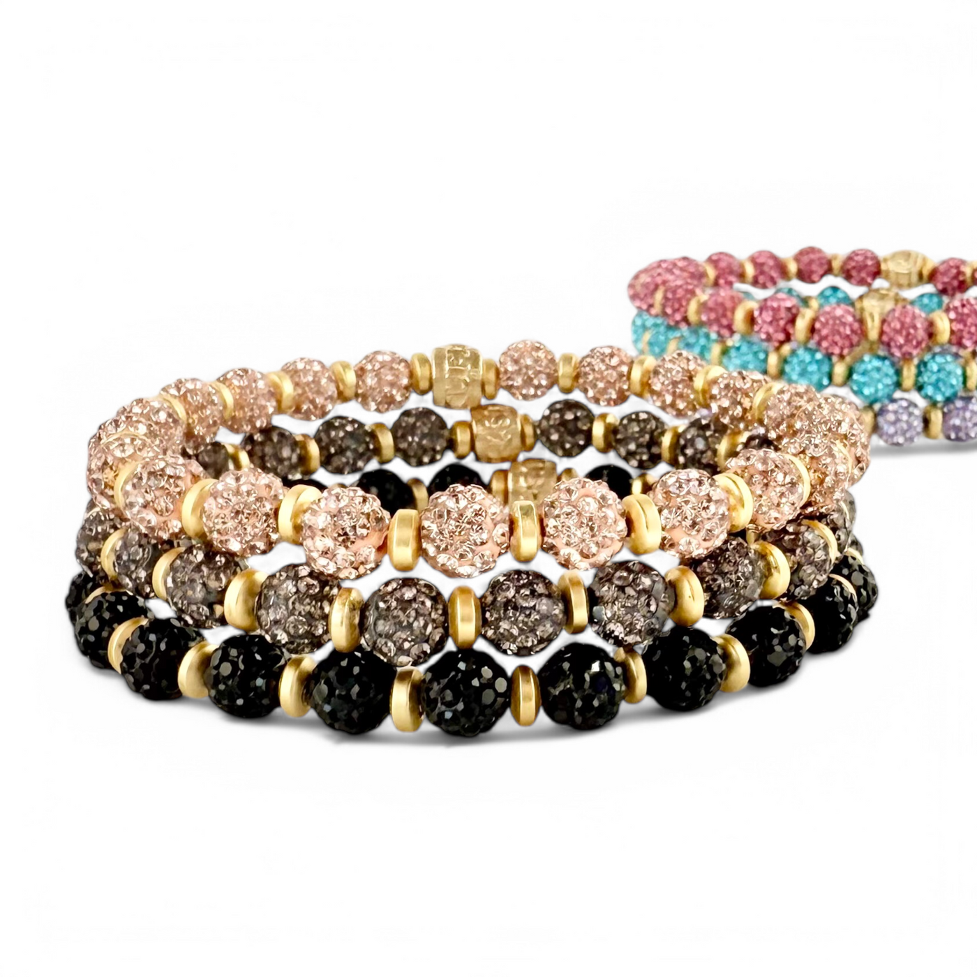 Emerson Lane Trio - Rose Gold + Hematite + Black with Gold